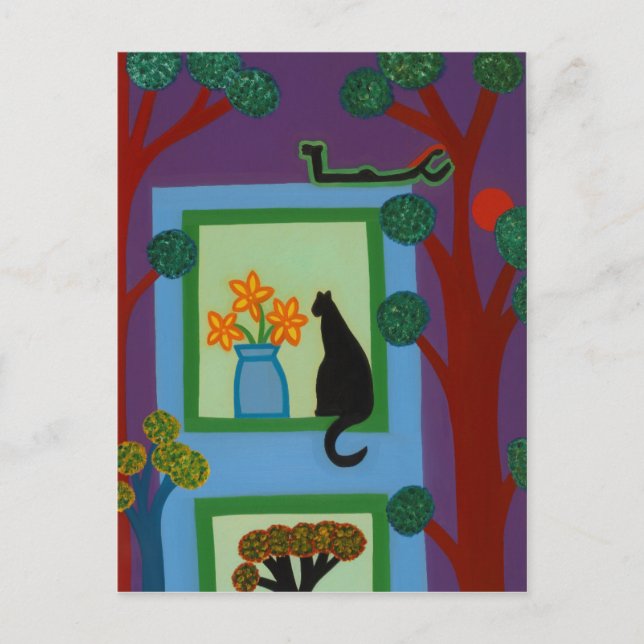 Carte Postale Le chat Du Croissant Askew 2008 (Devant)