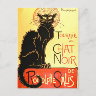 Carte Postale Le Chat Noir, panneau original