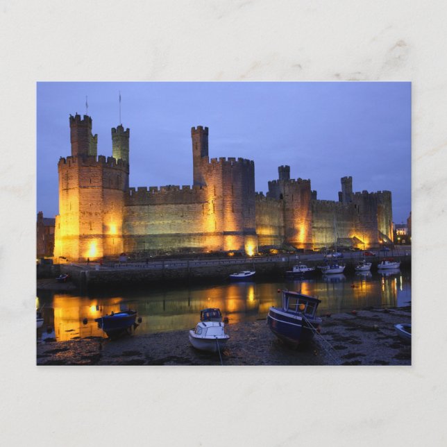 Carte Postale Le château de Caernarfon (Devant)