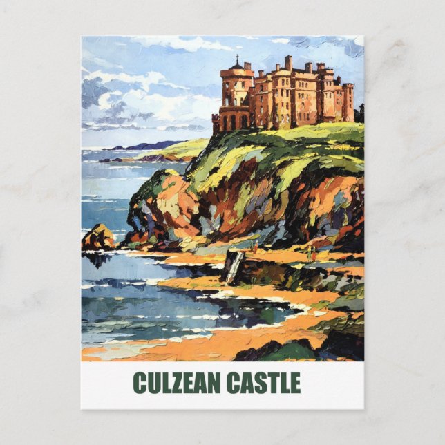 Carte Postale Le château de Culzean, la côte ayshire d'Ecosse (Devant)
