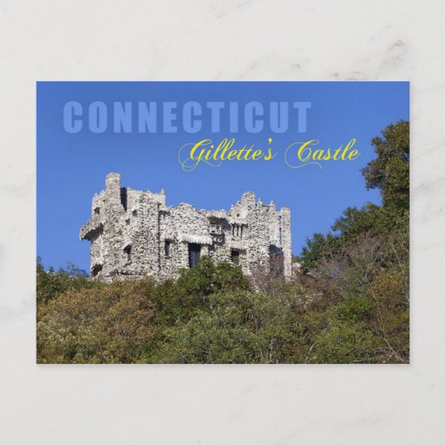 Carte Postale Le château de Gillette, Connecticut (Devant)