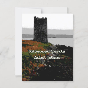 Carte Postale Le château de Grace O'Malley sur l'île d'Achill