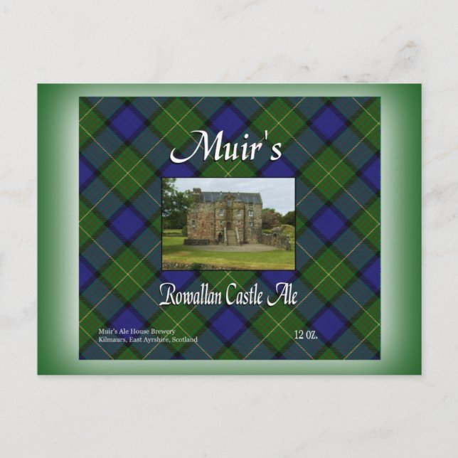 Carte Postale Le château de Rowallan de Muir, Ale (Devant)