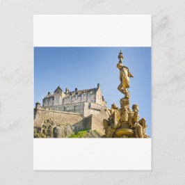 Carte Postale Le château d'Édimbourg