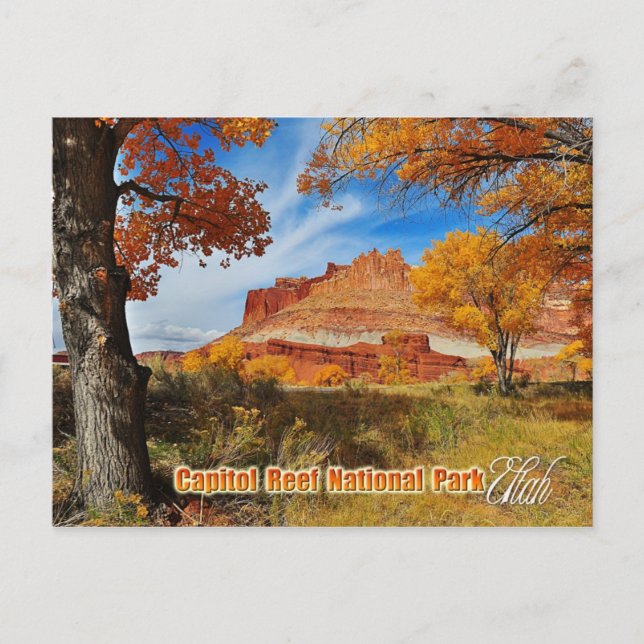 Carte Postale Le château du parc national de Capitol Reef, Utah (Devant)