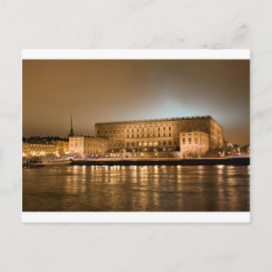 Carte Postale Le Château Royal, Stockholm Suède