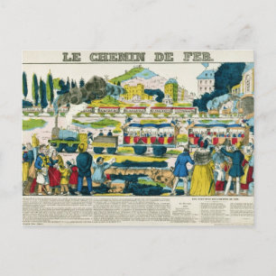 Carte Postale Le chemin de fer