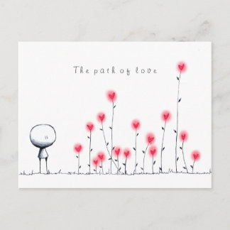 Carte Postale Le chemin de l'amour