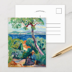 Carte Postale Le chemin derrière la débauche Henri Manguin