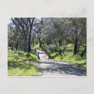 Carte Postale Le chemin moins parcouru...