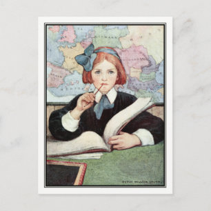Carte Postale Le chercheur par Jessie Willcox Smith