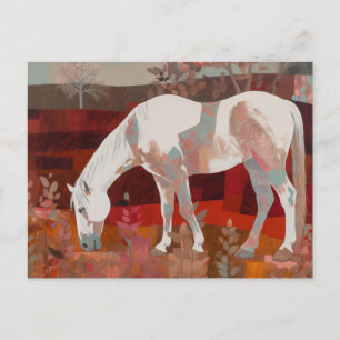 Carte Postale Le Cheval au Pâturage