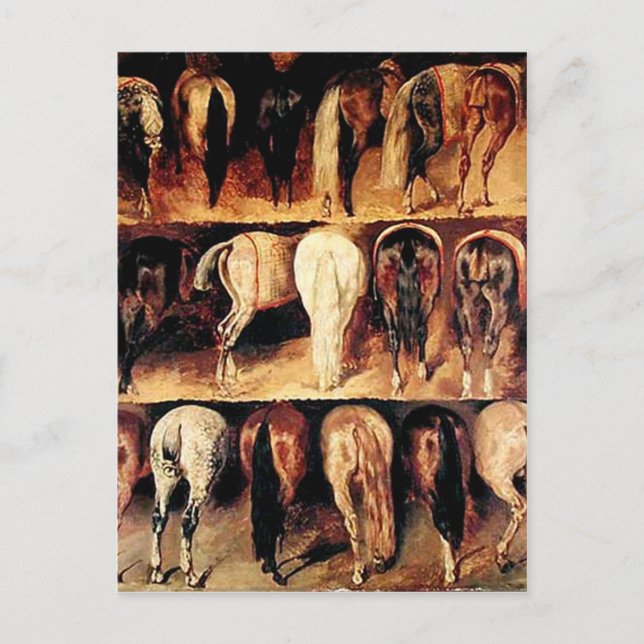 Carte Postale Le cheval Vintage (Devant)