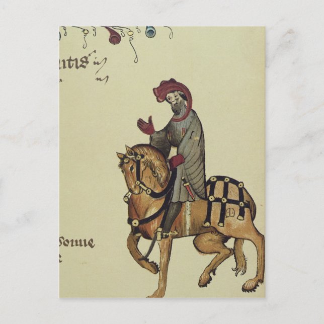 Carte Postale Le Chevalier, détail de fac-similé (Devant)