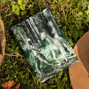 Carte Postale Le Chevalier Dirige Son Cheval