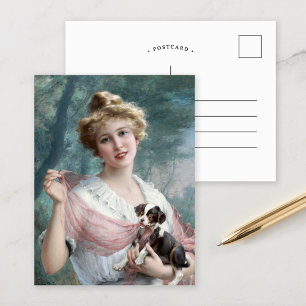 Carte Postale Le chiot malicieux   Émile Vernon