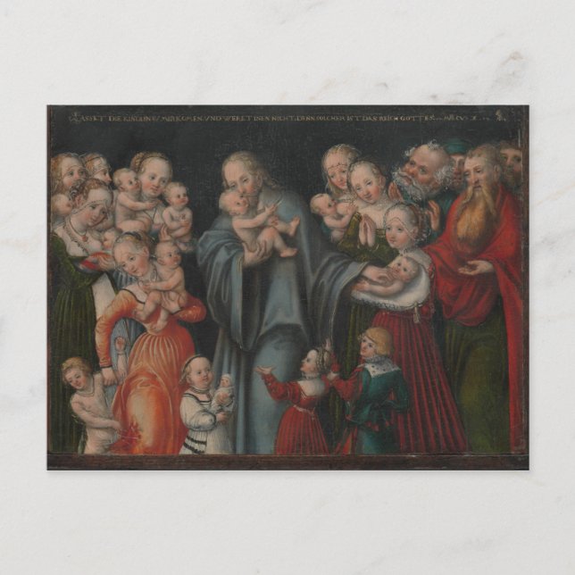 Carte Postale Le Christ bénit les enfants (Devant)