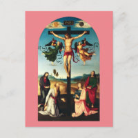 Le Christ crucifié avec la Vierge Marie