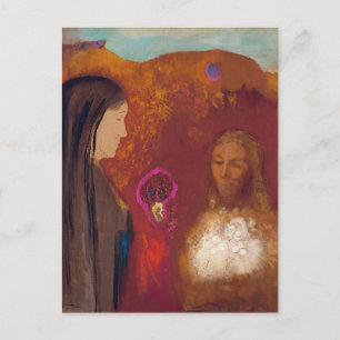 Carte Postale Le Christ et la femme samaritaine par Odilon Redon