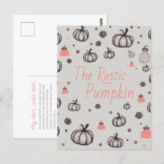 Carte Postale Le Citrouille rustique