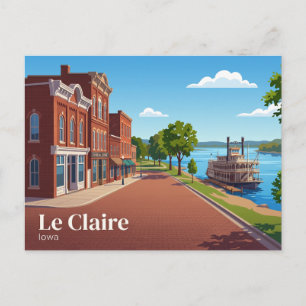 Carte Postale Le Claire États-Unis