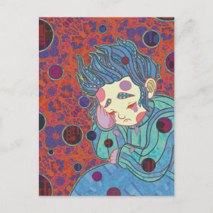 Carte Postale Le clown qui pleure