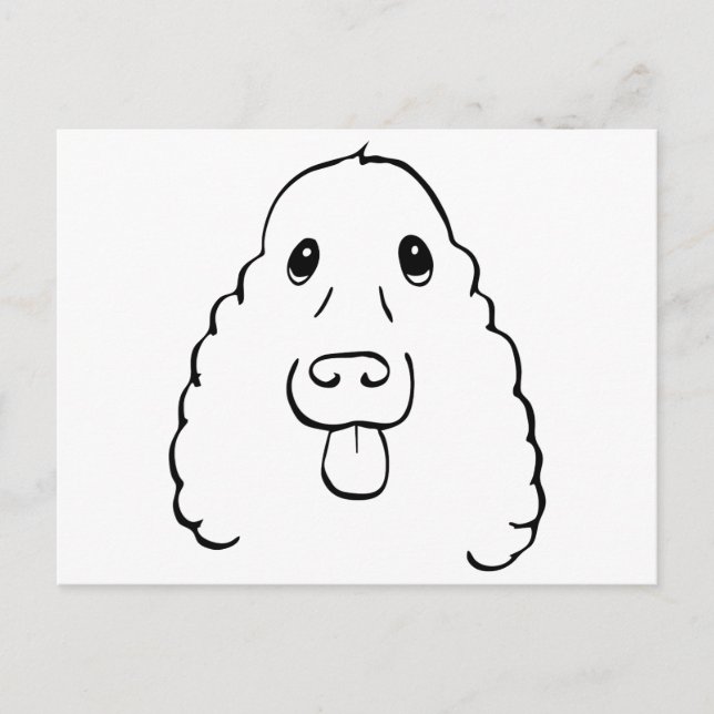 Carte Postale Le Cocker Spaniel (Devant)