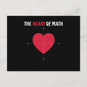 Carte Postale Le Coeur des mathématiques Saint Valentin Les math
