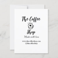 Le coffee shop et le site web social media busines