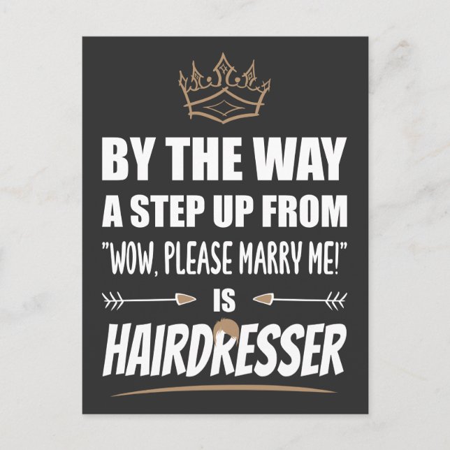 Carte Postale Le Coiffeur est l'Ultimate in Appeal. Cadeau (Devant)