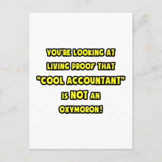 Carte Postale Le comptable cool n'est pas un oxymore