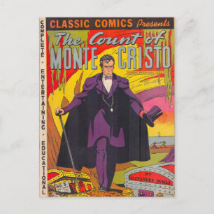 Carte Postale Le comte de Monty Cristo Comic