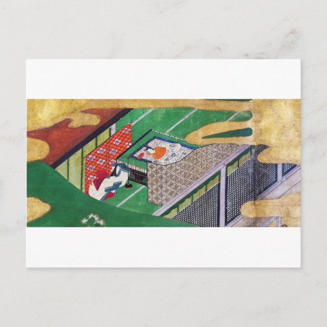 Carte Postale Le Conte de Genji, Tawaraya Sotatsu (Devant)