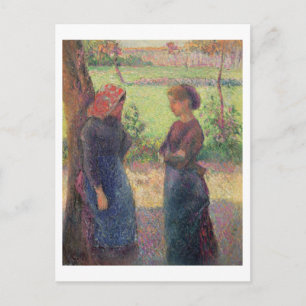 Carte Postale Le Conversation, c.1892 (huile sur toile)