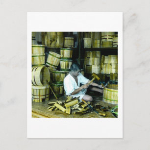 Carte Postale Le Cooper fabrique des fûts dans le Vieux Japon Vi