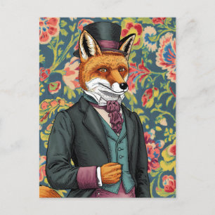 Carte Postale Le costume bleu violet Fox