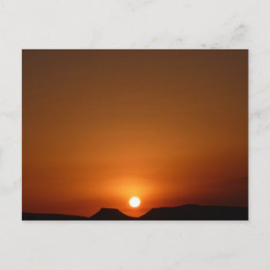 Carte Postale Le coucher du soleil du Sahara