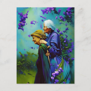 Carte Postale Le couple âgé