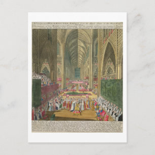 Carte Postale Le couronnement du roi Jacques II (1633-1701) d'un