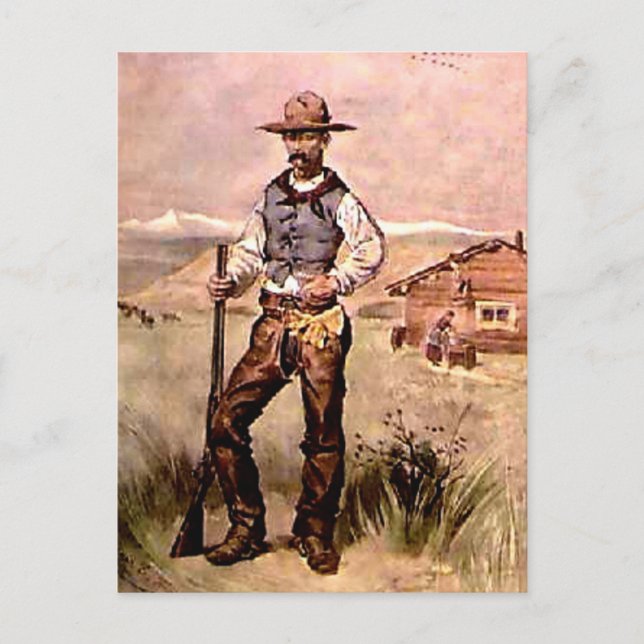Carte Postale Le cowboy (Devant)
