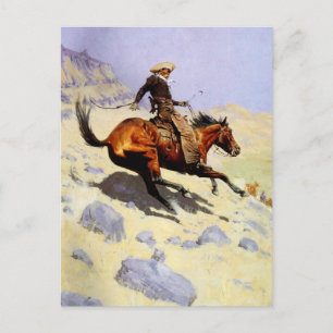 Carte Postale Le cowboy de Remington, Armée de cavalerie Vintage