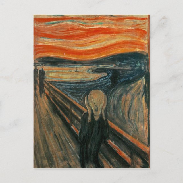 Carte Postale Le cri d'Edvard Munch (Devant)
