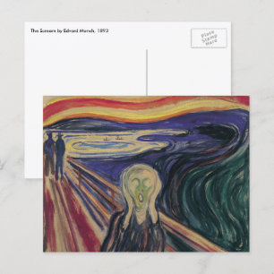 Carte Postale Le cri d'Edvard Munch, l'expressionnisme Vintage