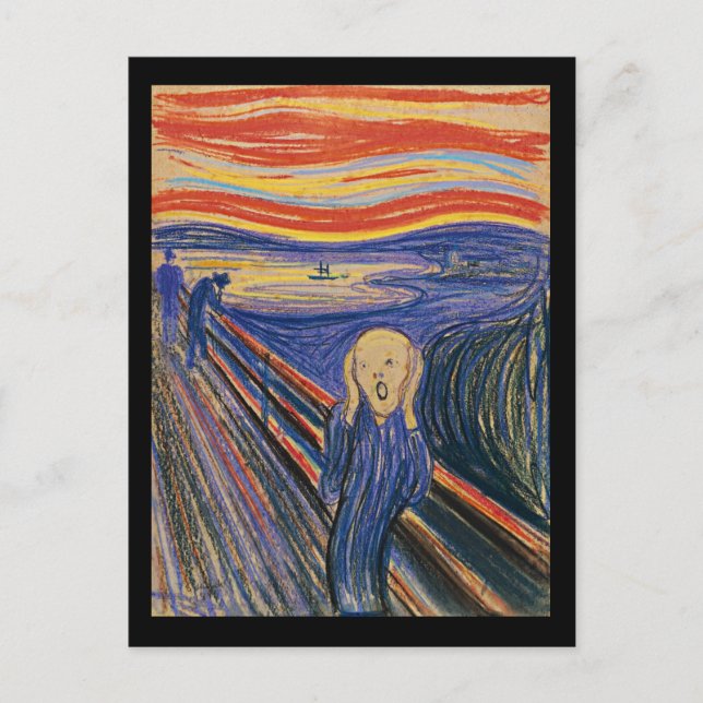 Carte Postale Le cri (pastel 1895) Haute qualité (Devant)