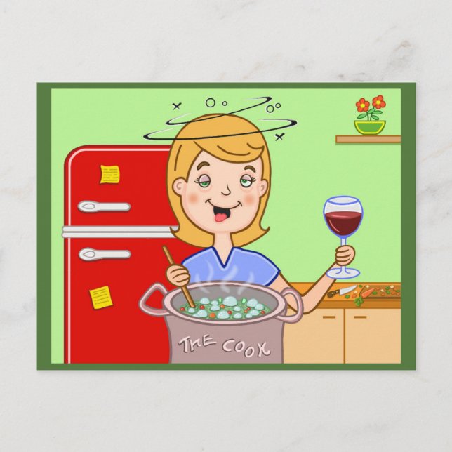 Carte Postale Le cuisinier (Devant)