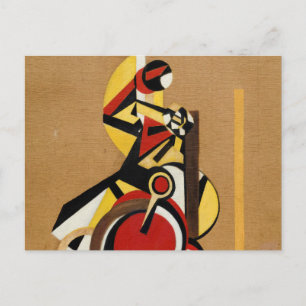 Carte Postale Le cycliste par Laszlo Moholy-Nagy