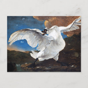 Carte Postale Le cygne menacé par Jan Asselijn