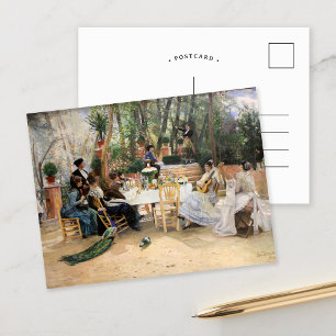 Carte Postale Le déjeuner des artistes scandinaves   Hugo Birger