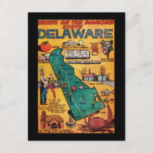 Carte Postale Le Delaware, État du Diamant