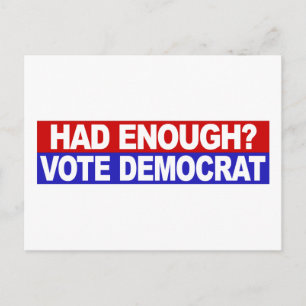 Carte Postale Le Démocrate Avait Assez De Votes